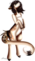 Size: 662x1140 | Tagged: safe, artist:ohflaming-rainbow, oc, oc only, oc:missaki, cat pony, original species, pony, female, simple background, solo, transparent background