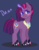 Size: 916x1180 | Tagged: safe, artist:diamondmlpocean, oc, oc only, oc:dawn, pony, unicorn, blushing, female, magic, magical lesbian spawn, mare, offspring, parent:tempest shadow, parent:twilight sparkle, parents:tempestlight, solo