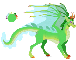 Size: 1688x1350 | Tagged: safe, artist:bijutsuyoukai, oc, oc only, dragonling, hybrid, interspecies offspring, magical gay spawn, parent:spike, parent:thorax, parents:thoraxspike, reference sheet, simple background, solo, transparent background