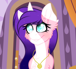 Size: 1401x1283 | Tagged: safe, artist:galaxyswirlsyt, oc, oc only, oc:cecilia, pony, unicorn, bust, female, mare, portrait, solo