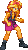 Size: 128x228 | Tagged: safe, artist:botchan-mlp, sunset shimmer, equestria girls, g4, my little pony equestria girls: better together, female, fighting stance, gif, non-animated gif, pixel art, simple background, solo, sprite, transparent background