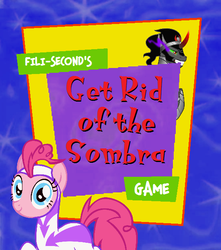 Size: 552x625 | Tagged: artist needed, safe, edit, fili-second, king sombra, pinkie pie, series:pony tales, g4, card game, fili-second! & the sombra from outer space!, old maid, power ponies, superhero, veggietales