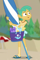 Size: 513x777 | Tagged: safe, screencap, snails, equestria girls, equestria girls specials, g4, my little pony equestria girls: better together, my little pony equestria girls: forgotten friendship, cropped, feet, male, sandals, surfboard