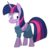 Size: 1205x1181 | Tagged: safe, alternate version, artist:moonatik, twilight sparkle, alicorn, pony, g4, clothes, dress, female, simple background, smiling, solo, transparent background, twilight sparkle (alicorn)