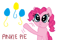 Size: 578x396 | Tagged: safe, artist:nightshadowmlp, pinkie pie, earth pony, pony, g4, cutie mark, wallpaper