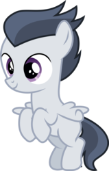 Size: 4122x6498 | Tagged: safe, artist:sinkbon, rumble, pegasus, pony, g4, marks and recreation, absurd resolution, colt, cute, flying, male, rumblebetes, simple background, smiling, solo, transparent background, vector