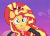 Size: 640x461 | Tagged: safe, screencap, sunset shimmer, equestria girls, equestria girls specials, g4, my little pony equestria girls: better together, my little pony equestria girls: forgotten friendship, animated, clothes, dress, female, jewelry, mountain, ponied up, sky, tiara, wind