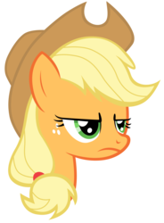 Size: 7000x9500 | Tagged: safe, artist:tardifice, applejack, earth pony, pony, g4, honest apple, absurd resolution, angry, cowboy hat, female, freckles, hat, mare, simple background, solo, stetson, transparent background, vector