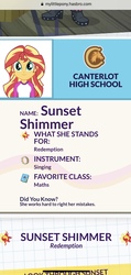 Size: 1112x2328 | Tagged: safe, sunset shimmer, equestria girls, g4, official, elements of harmony, website