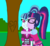 Size: 2000x1822 | Tagged: safe, artist:ktd1993, sci-twi, sonata dusk, twilight sparkle, human, equestria girls, g4, cheek kiss, female, initials, kissing, lesbian, ship:sci-twinata, ship:twinata, shipping, tree