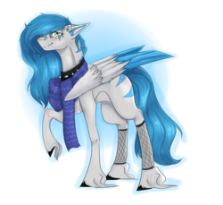 Size: 2449x2244 | Tagged: safe, artist:lastaimin, oc, oc only, pegasus, pony, clothes, female, high res, mare, raised hoof, scarf, simple background, solo, transparent background, unshorn fetlocks