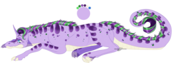 Size: 2763x1015 | Tagged: safe, artist:bijutsuyoukai, oc, oc only, dracony, hybrid, interspecies offspring, offspring, parent:rarity, parent:spike, parents:sparity, prone, simple background, solo, transparent background