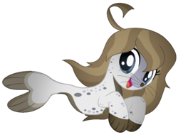 Size: 1028x794 | Tagged: safe, artist:thecreativeenigma, oc, oc only, original species, seal pony, female, simple background, solo, transparent background