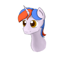Size: 4000x3000 | Tagged: safe, artist:skyrazer, derpibooru exclusive, oc, oc only, oc:free quill, pony, unicorn, bust, high res, male, multicolored hair, simple background, stallion, transparent background