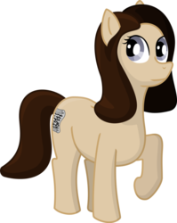 Size: 797x1003 | Tagged: safe, artist:malte279, oc, oc only, oc:inky page, earth pony, pony, free to use, npc, pen and paper rpg, raised hoof, simple background, solo, transparent background, vector
