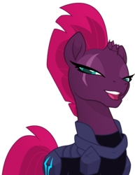 Size: 7100x9200 | Tagged: safe, artist:joemasterpencil, tempest shadow, pony, unicorn, g4, my little pony: the movie, absurd resolution, bedroom eyes, eye scar, female, lidded eyes, looking at you, mare, scar, seductive, seductive look, sexy, simple background, smiling, smug, smugest shadow, solo, transparent background