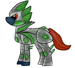 Size: 690x630 | Tagged: safe, artist:boushi33, earth pony, pony, armor, glass armor, male, morrowind, simple background, solo, stallion, the elder scrolls, white background
