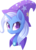 Size: 900x1256 | Tagged: safe, artist:scarlet-spectrum, trixie, pony, unicorn, g4, bust, cape, clothes, commission, female, hat, horn, looking at you, mare, simple background, solo, teary eyes, transparent background, trixie's cape, trixie's hat, watermark