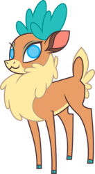 Size: 3000x5456 | Tagged: safe, artist:charna-mar, velvet (tfh), deer, reindeer, them's fightin' herds, community related, female, looking at you, simple background, solo, transparent background