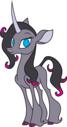 Size: 3000x5685 | Tagged: safe, artist:charna-mar, oleander (tfh), classical unicorn, pony, unicorn, them's fightin' herds, cloven hooves, colored hooves, community related, female, horn, leonine tail, looking at you, simple background, smiling, solo, transparent background, unshorn fetlocks