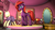 Size: 1920x1080 | Tagged: safe, artist:jachau, fizzlepop berrytwist, tempest shadow, pony, unicorn, g4, my little pony: the movie, 3d, adorable face, alternate hairstyle, broken horn, carousel boutique, curtains, cute, eye scar, fabric, female, floppy ears, hooves, horn, looking at you, mane, mannequin, mare, mirror, photoshop, purple, red, scar, shy, smiling, solo, source filmmaker, standing, tail, teeth