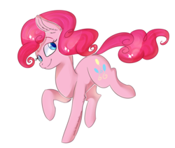 Size: 2328x1968 | Tagged: safe, artist:stella-drawz, pinkie pie, earth pony, pony, g4, female, mare, simple background, smiling, solo, transparent background