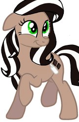 Size: 615x953 | Tagged: safe, artist:grimm821525, oc, oc:cream chocolate, earth pony, pony, female, mare, simple background, solo, white background
