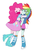 Size: 500x700 | Tagged: safe, artist:gyunyu, pinkie pie, rainbow dash, human, equestria girls, g4, boots, clothes, compression shorts, cute, cute little fangs, dashabetes, diapinkes, fangs, female, glomp, high heel boots, hug, moe, one eye closed, shoes, shorts, simple background, skirt, socks, white background