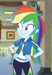 Size: 351x507 | Tagged: safe, screencap, rainbow dash, best trends forever, best trends forever: rainbow dash, equestria girls, g4, my little pony equestria girls: better together, cropped, cute, dashabetes, female, geode of super speed, magical geodes