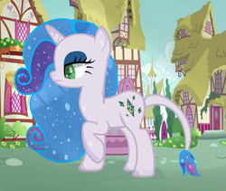 Size: 1024x866 | Tagged: safe, artist:averyforest, oc, dracony, hybrid, interspecies offspring, offspring, parent:rarity, parent:spike, parents:sparity, solo