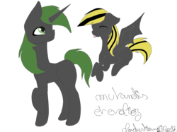 Size: 1900x1420 | Tagged: safe, artist:cloudydream, oc, oc only, oc:evolioz, oc:mutandis, changeling, changeling oc, raised hoof, simple background, transparent background