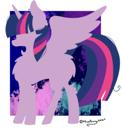Size: 1176x1236 | Tagged: safe, artist:lceiandic, twilight sparkle, alicorn, pony, g4, female, fluffy, simple background, solo, transparent background, twilight sparkle (alicorn)