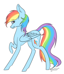 Size: 1232x1410 | Tagged: safe, artist:lceiandic, rainbow dash, g4, female, simple background, solo, transparent background