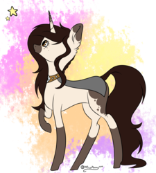 Size: 1325x1472 | Tagged: safe, artist:lceiandic, oc, oc:mico, pony, unicorn, simple background, solo, stars, transparent background