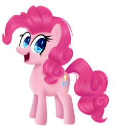 Size: 1492x1637 | Tagged: safe, artist:eagc7, artist:rainbowshimmers, pinkie pie, g4, collaboration, female, simple background, solo, transparent background