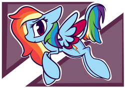Size: 1700x1200 | Tagged: safe, artist:hedgehog-plant, rainbow dash, g4, colored wings, female, leonine tail, multicolored wings, solo