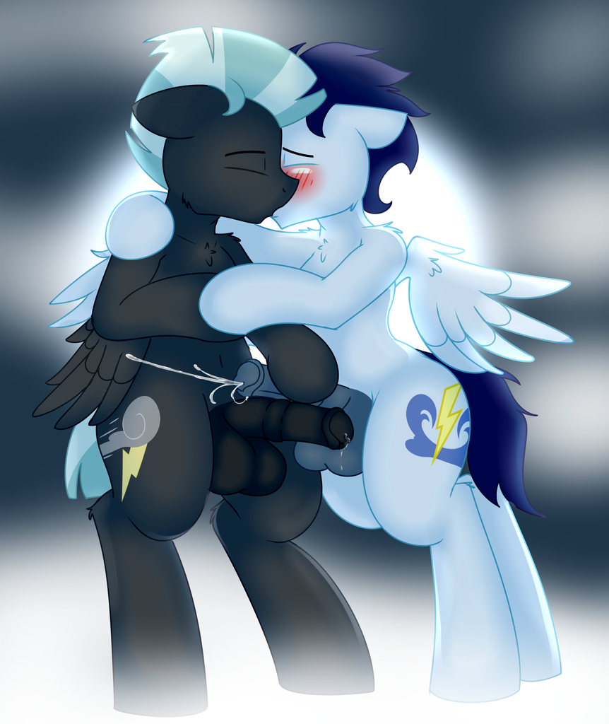 explicit, artist:coatieyay, soarin&#39;, thunderlane, pegasus, <b>pony</b>, g4...