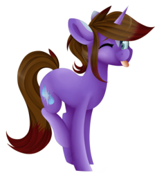 Size: 1024x1127 | Tagged: safe, artist:beashay, oc, oc:stardust, pony, unicorn, female, mare, simple background, solo, tongue out, transparent background