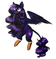 Size: 1880x2000 | Tagged: safe, artist:despotshy, oc, oc:ender heart, pegasus, pony, female, leonine tail, mare, simple background, solo, transparent background