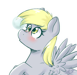 Size: 1024x1006 | Tagged: safe, artist:girlunicorn, derpy hooves, pegasus, pony, g4, bubble, female, solo