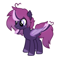 Size: 967x880 | Tagged: safe, artist:chococakebabe, oc, oc only, bat pony, pony, base used, fangs, female, heart eyes, mare, simple background, solo, transparent background, wingding eyes