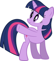 Size: 3497x3973 | Tagged: safe, artist:redpandapony, twilight sparkle, pony, unicorn, g4, may the best pet win, female, high res, mare, pointing, raised hoof, simple background, solo, transparent background, unicorn twilight, vector