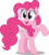 Size: 4472x5000 | Tagged: safe, artist:dashiesparkle, pinkie pie, earth pony, pony, g4, games ponies play, .svg available, absurd resolution, cute, diapinkes, female, looking up, mare, raised hoof, simple background, smiling, solo, transparent background, vector