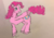 Size: 762x534 | Tagged: safe, artist:haruaxeman, pinkie pie, g4, female, solo, underhoof, unshorn fetlocks