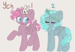 Size: 2300x1600 | Tagged: safe, artist:salicsa, oc, oc only, pony, rabbit, commission, sketch, your character here