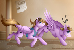 Size: 3700x2500 | Tagged: safe, artist:colarix, oc, oc only, pegasus, pony, chest fluff, high res, running, sunglasses