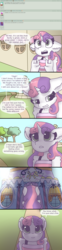 Size: 2124x8576 | Tagged: safe, artist:synnibear03, sweetie belle, oc, oc:ponytale sweetie belle, anthro, comic:ponytale, g4, female, implied rarity, solo