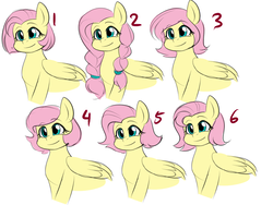 Size: 1000x750 | Tagged: safe, artist:cosmalumi, fluttershy, pegasus, pony, g4, alternate hairstyle, braid, cute, female, mare, short hair, shyabetes, simple background, smiling, white background