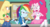 Size: 802x429 | Tagged: safe, screencap, applejack, pinkie pie, rainbow dash, equestria girls, equestria girls specials, g4, my little pony equestria girls: better together, my little pony equestria girls: forgotten friendship, female, gasp, rainbow dash is best facemaker, shrug, sitting, trio, wide eyes