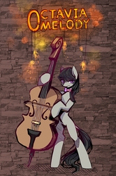 Size: 1212x1828 | Tagged: safe, artist:seamaggie, octavia melody, earth pony, pony, g4, bipedal, cello, female, mare, musical instrument, solo
